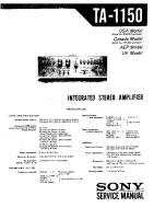 Sony TA-1150 - Service Manual 